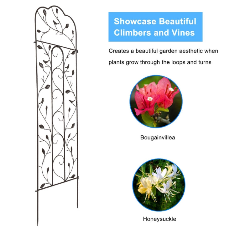 [US Warehouse] 2 PCS Shangata Top Iron Garden Climbing Frame, Size: 40x150cm
