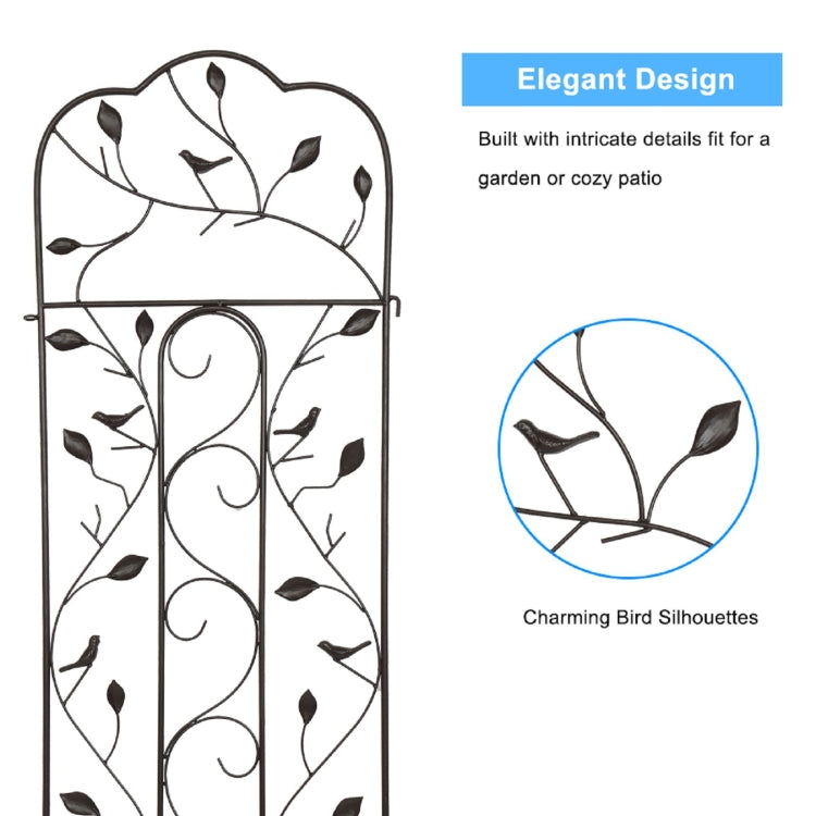 [US Warehouse] 2 PCS Shangata Top Iron Garden Climbing Frame, Size: 40x150cm