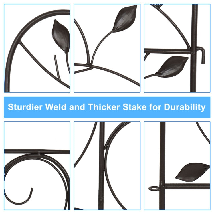 [US Warehouse] 2 PCS Shangata Top Iron Garden Climbing Frame, Size: 40x150cm