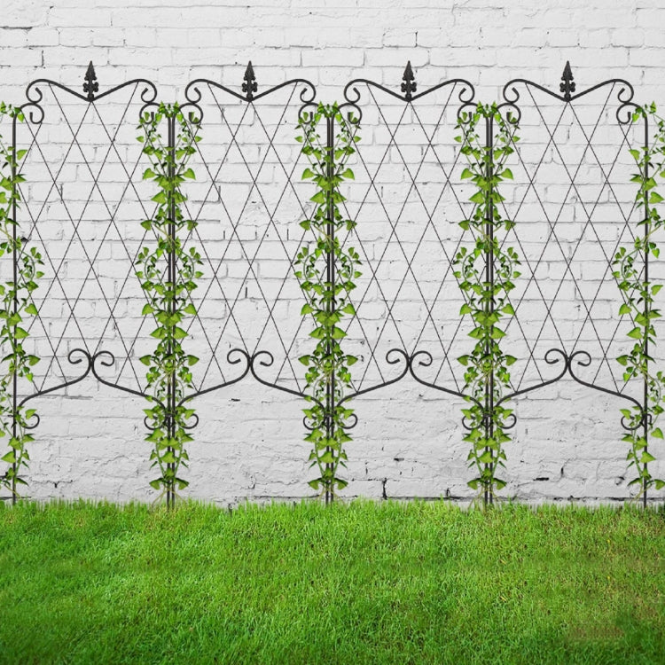 [US Warehouse] 4 PCS Arrow Top Iron Garden Climbing Frame, Size: 41x117cm