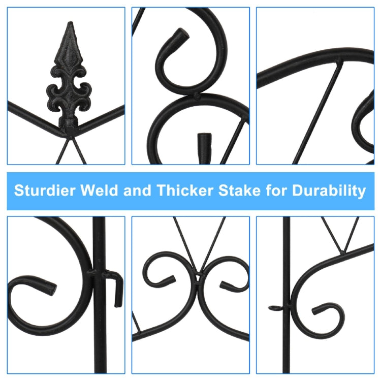 [US Warehouse] 4 PCS Arrow Top Iron Garden Climbing Frame, Size: 41x117cm