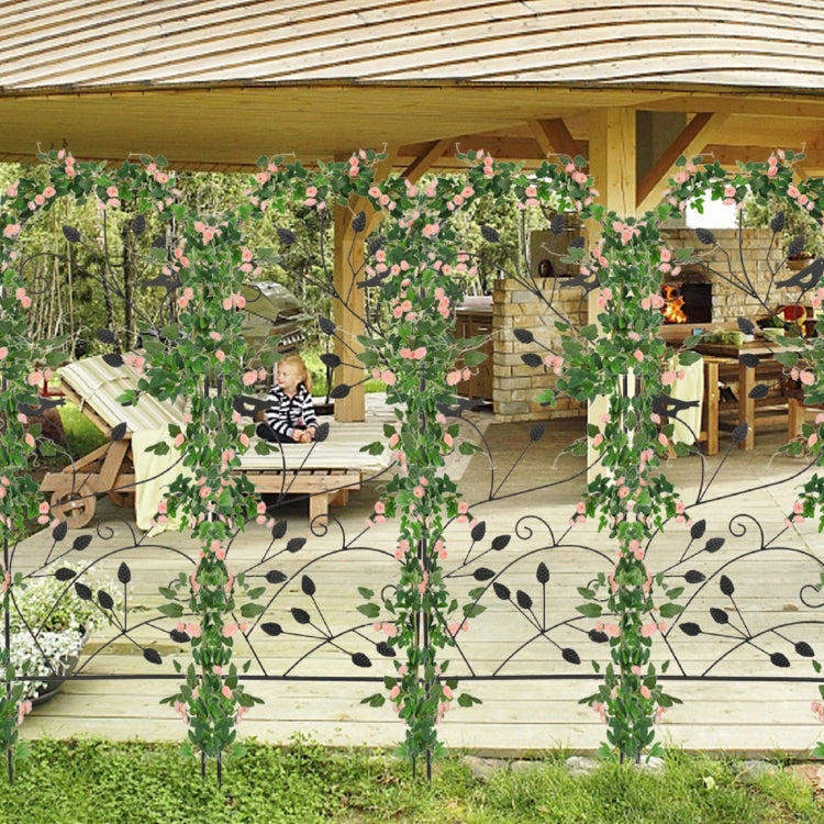 [US Warehouse] 4 PCS Iron Garden Climbing Frame with Oval Roof, Size: 38x117cm