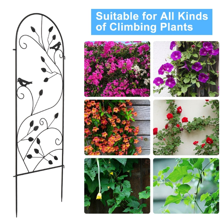 [US Warehouse] 4 PCS Iron Garden Climbing Frame with Oval Roof, Size: 38x117cm