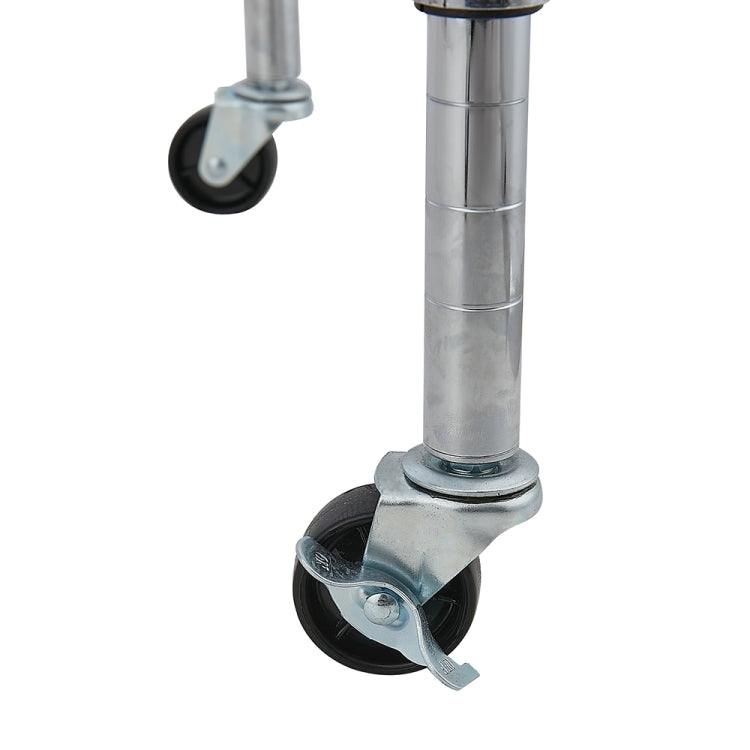 [US Warehouse] 5-layer Adjustable Electroplated Iron Shelf with Wheels, Size: 70.9 x 35.4 x 17.7 inch