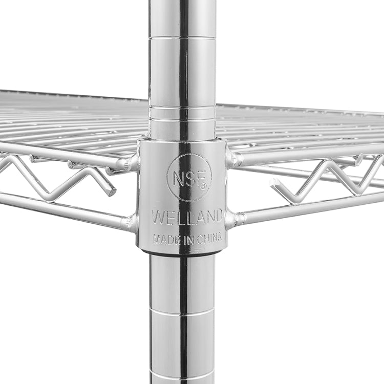 [US Warehouse] 5-layer Adjustable Electroplated Iron Shelf, Size: 70.9 x 41.7 x 17.7 inch
