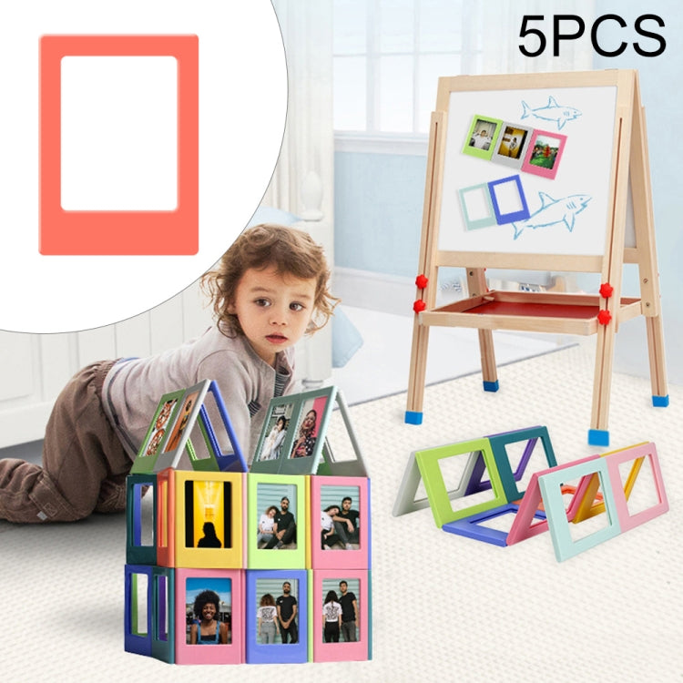 5 PCS Creative Variety Combination Magnetic Photo Frame, Inner Frame Size: 6.2x4.5cm