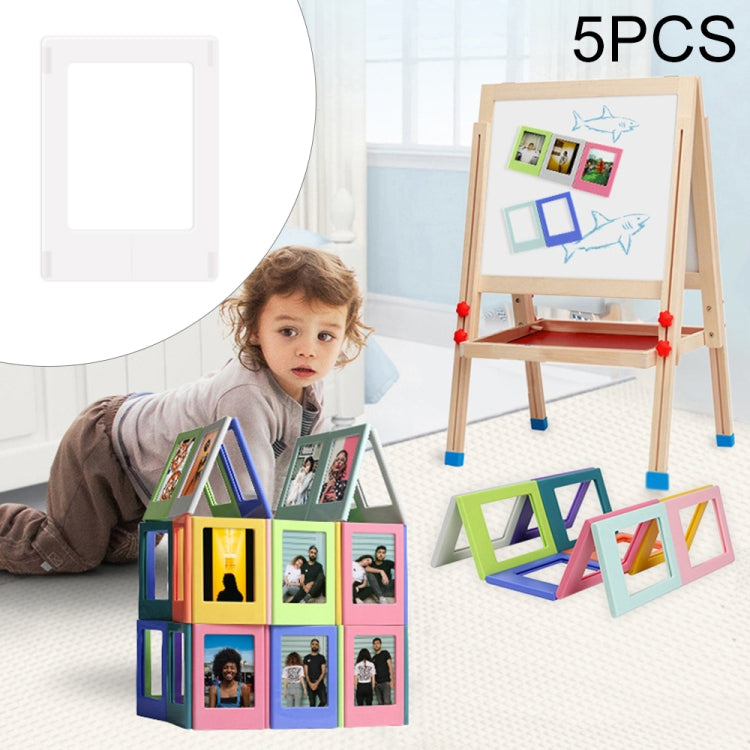 5 PCS Creative Variety Combination Magnetic Photo Frame, Inner Frame Size: 6.2x4.5cm