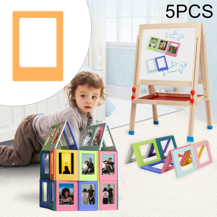 5 PCS Creative Variety Combination Magnetic Photo Frame, Inner Frame Size: 6.2x4.5cm