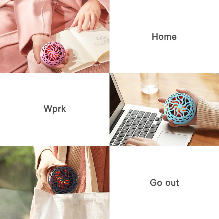 N9 3600mAh 6.5W Portable Aluminum  Alloy Round Hand Warmer(Pink)