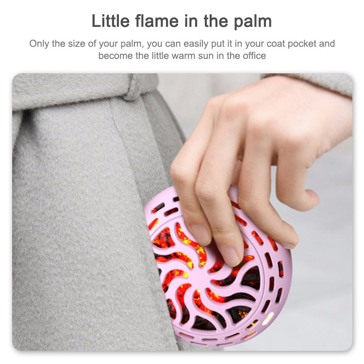N9 3600mAh 6.5W Portable Aluminum  Alloy Round Hand Warmer(Pink)