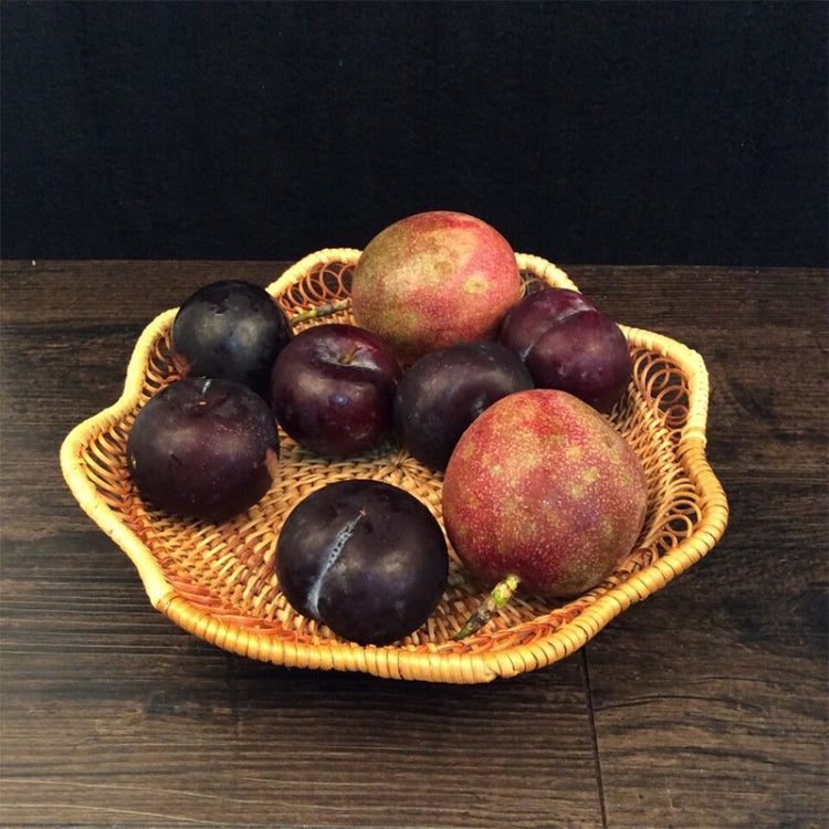 GP3 Braided Sweet Vegetable Fruit Snack Storage Tray Basket, Size: L