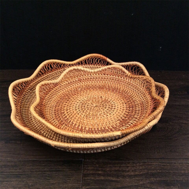 GP3 Braided Sweet Vegetable Fruit Snack Storage Tray Basket, Size: S