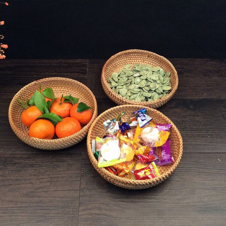 GP16 Braided Sweet Vegetable Fruit Snack Storage Tray Display Basket