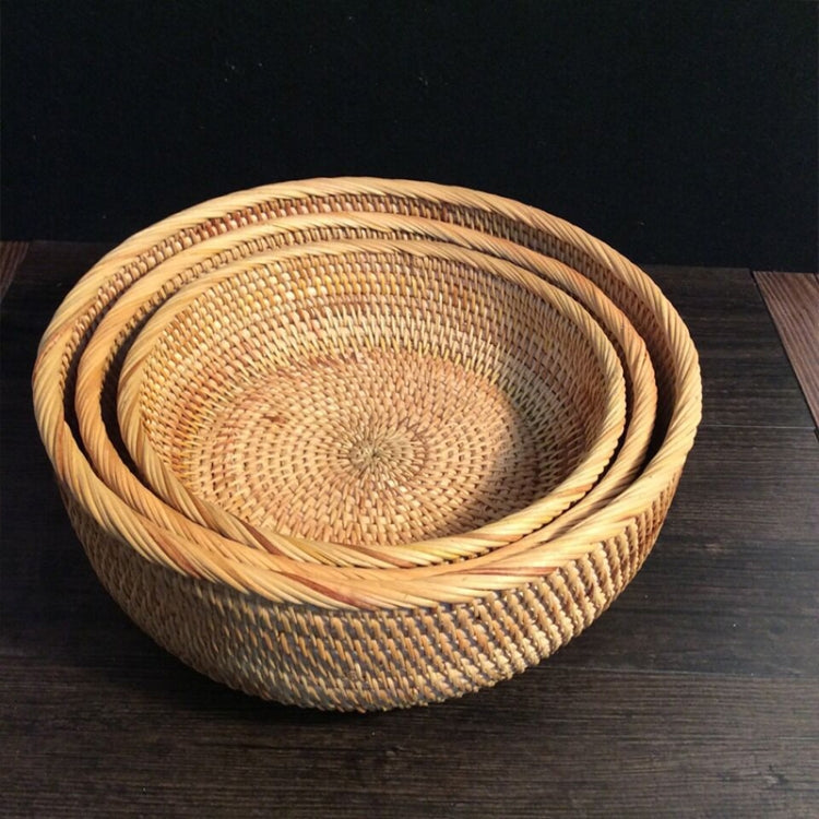 3 PCS Braided Sweet Vegetable Fruit Snack Storage Tray Display Basket
