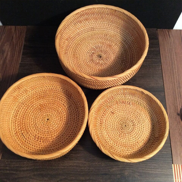 3 PCS Braided Sweet Vegetable Fruit Snack Storage Tray Display Basket