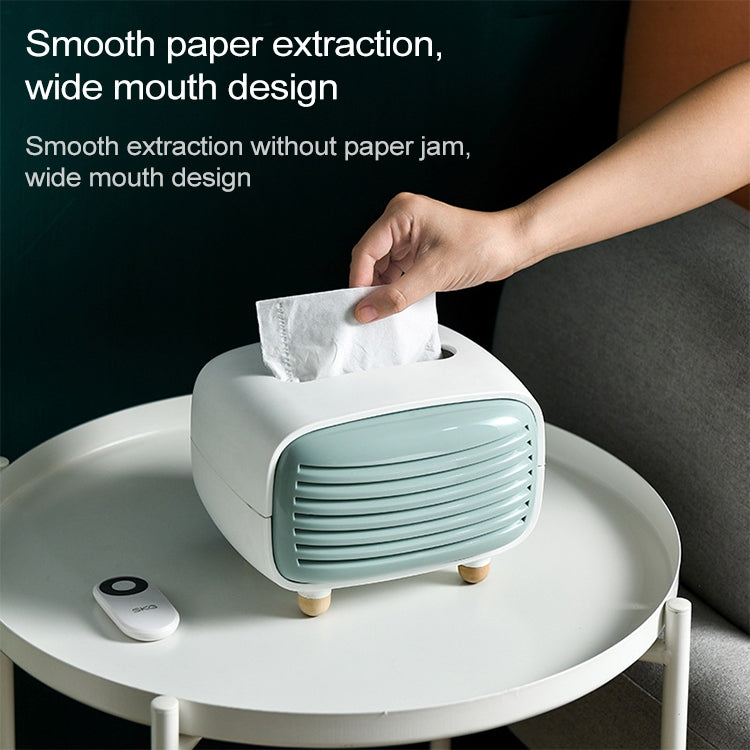Creative Radio Shape Tissue Box Simple Household Plastic Desktop Storage Box, Size:19x13.5x14cm