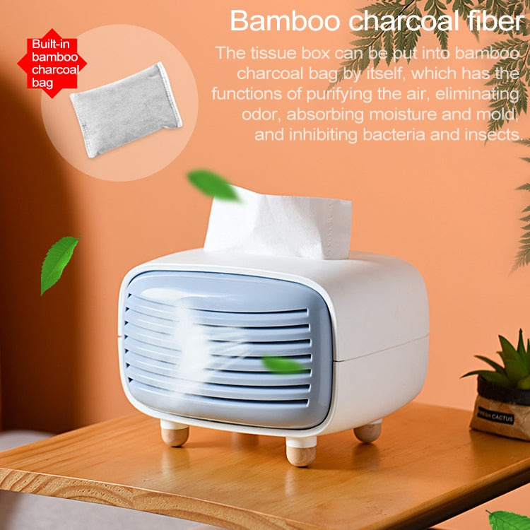 Creative Radio Shape Tissue Box Simple Household Plastic Desktop Storage Box, Size:19x13.5x14cm