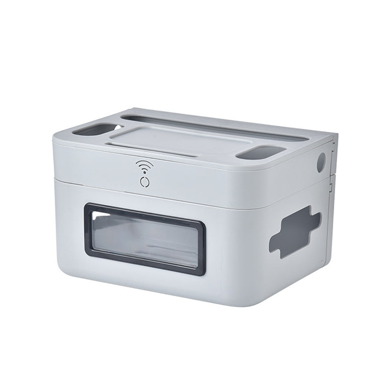 Wall Shelf Free Punching TV Top Box Rack WIFI Router Storage Box