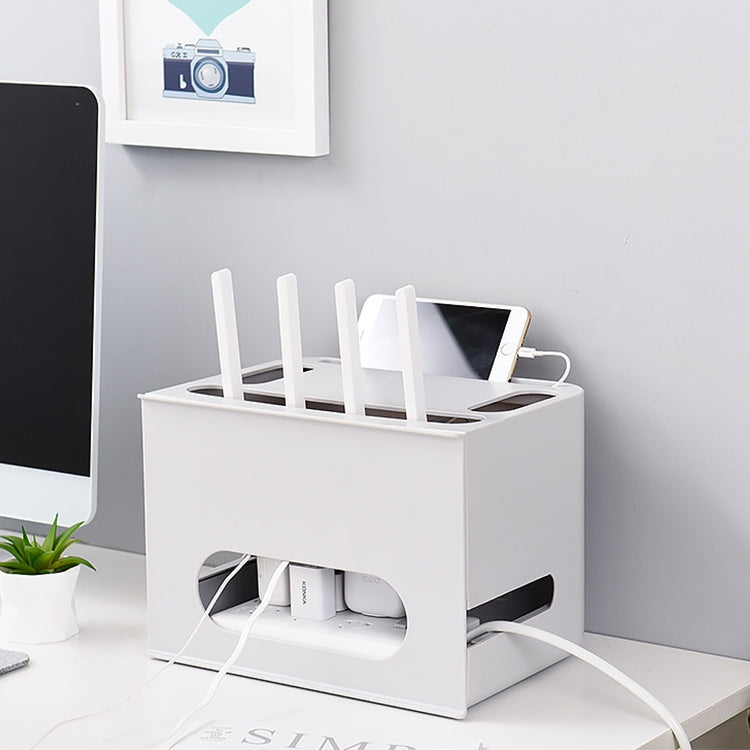 Drawer Type Shelf Free Punching TV Top Box Rack WIFI Router Storage Box