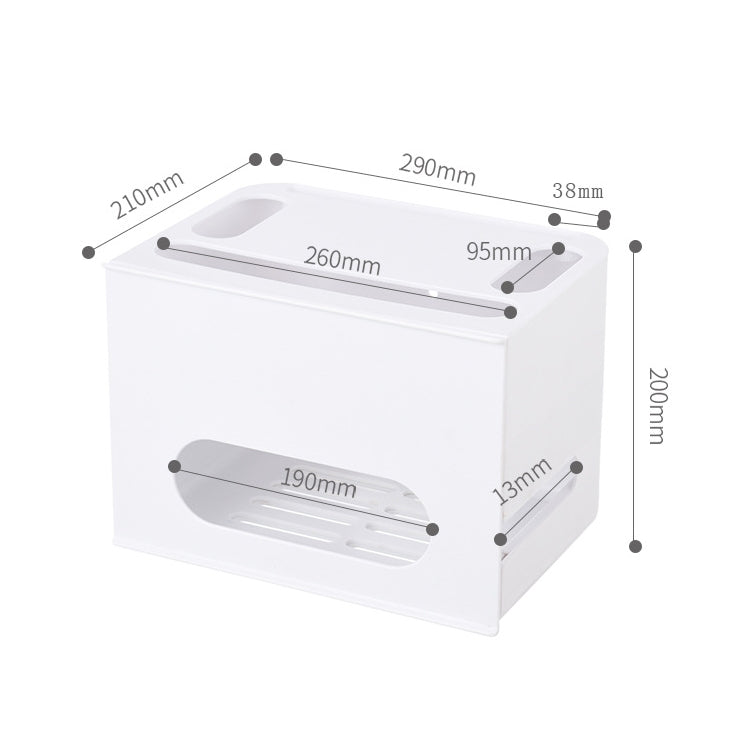 Drawer Type Shelf Free Punching TV Top Box Rack WIFI Router Storage Box