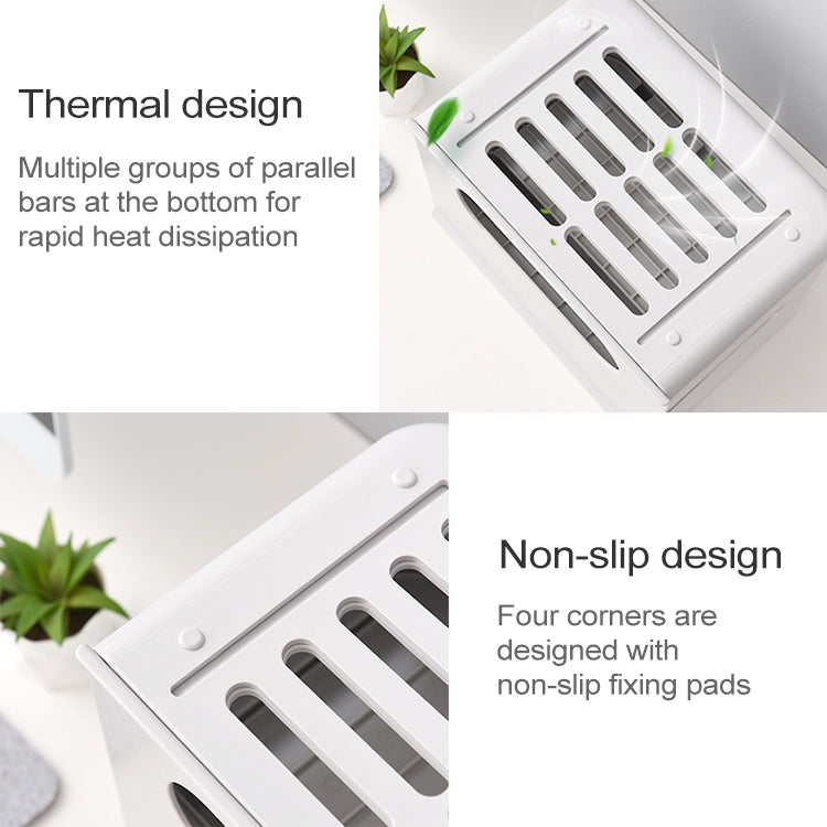 Drawer Type Shelf Free Punching TV Top Box Rack WIFI Router Storage Box