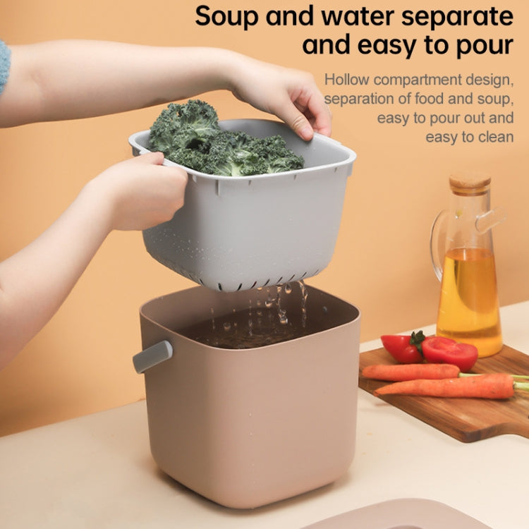 Household Creative Kitchen Trash Can With Cover Simple Fashion Classification Garbage Bin Residue Filter Bin