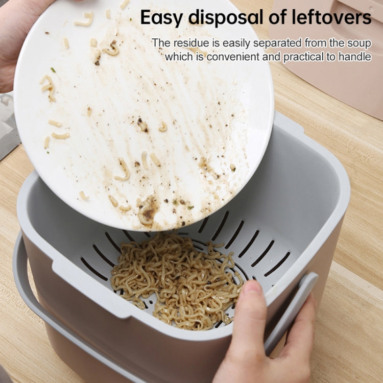 Household Creative Kitchen Trash Can With Cover Simple Fashion Classification Garbage Bin Residue Filter Bin