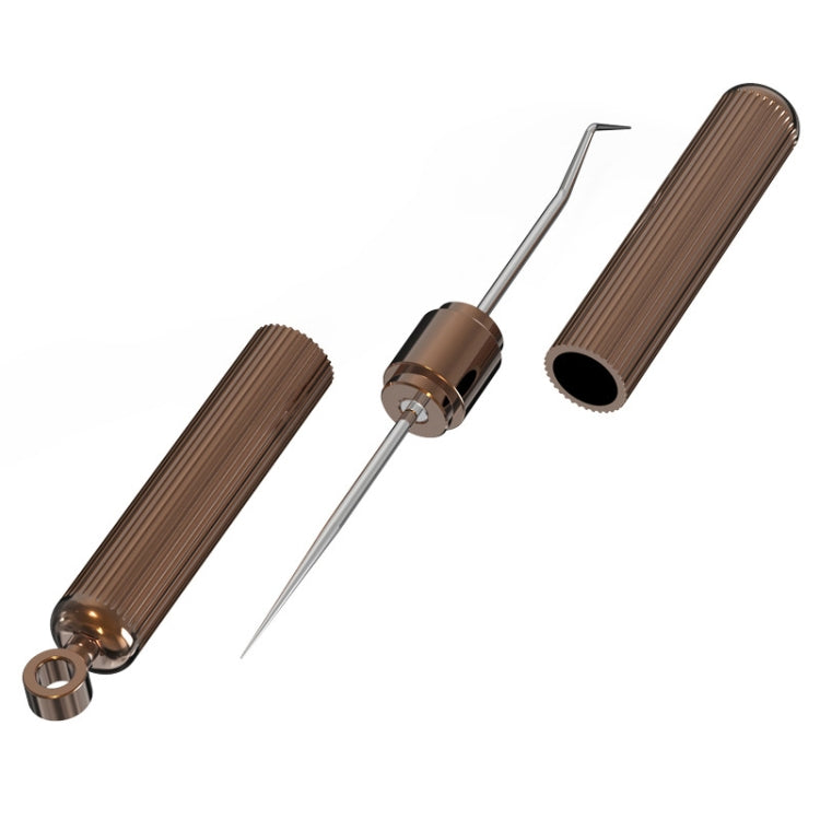 YJK101 Portable Double Heads Stainless Steel Toothpicks Oral Care Tools
