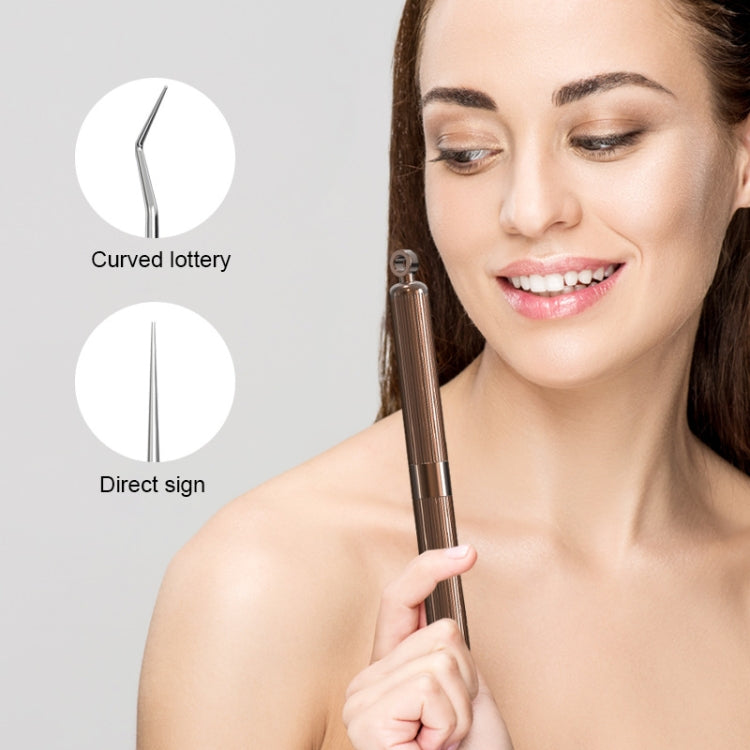 YJK101 Portable Double Heads Stainless Steel Toothpicks Oral Care Tools