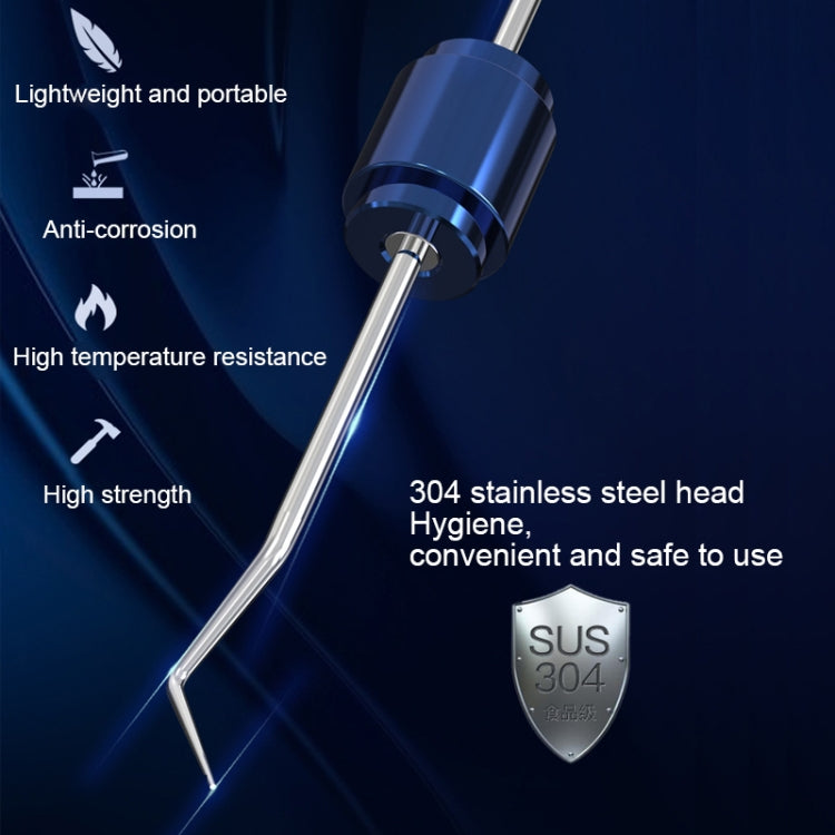 YJK101 Portable Double Heads Stainless Steel Toothpicks Oral Care Tools