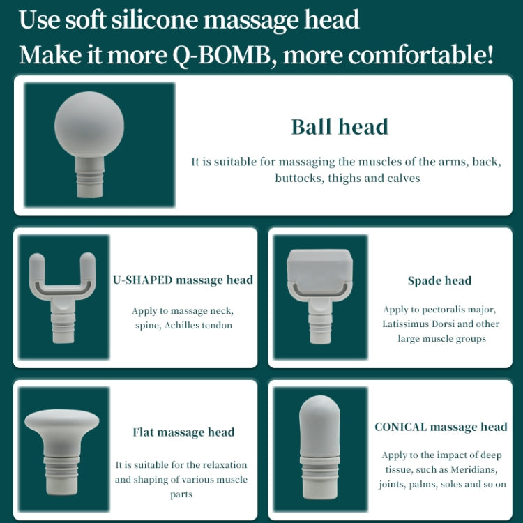 HF-01 60W APP Bluetooth Control Smart Fascia Gun Muscle Relaxation Massager with Touch + Button LCD Screen(Grey)