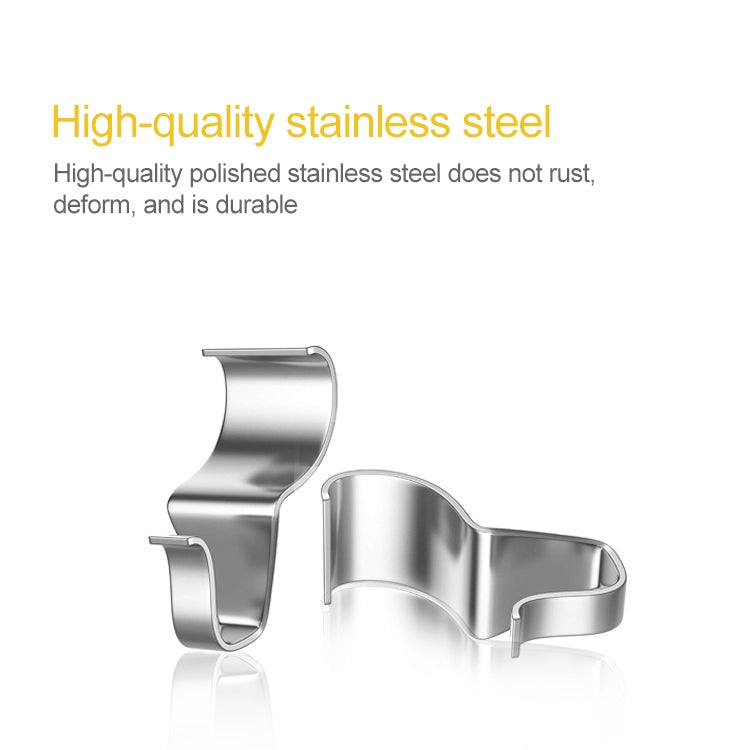 10 PCS Stainless Steel Hidden Wall Hook Creative Non Perforated Hanger