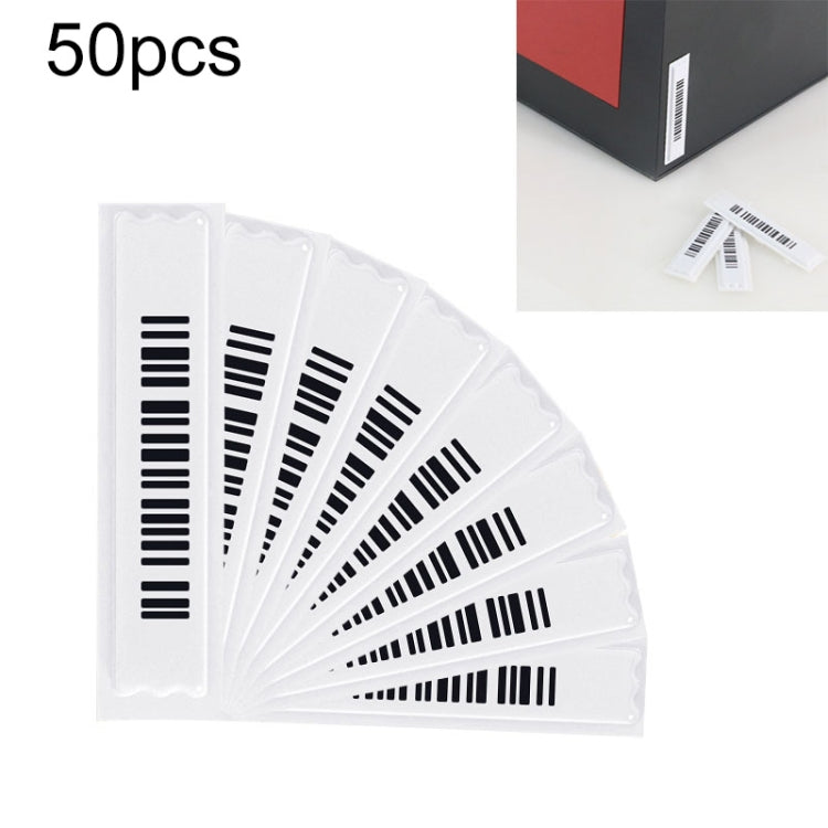 100 PCS Barcode Type 58KHz Security Soft Sticker DR Label for EAS Anti theft System
