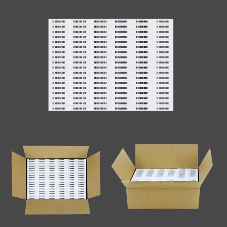 100 PCS Barcode Type 58KHz Security Soft Sticker DR Label for EAS Anti theft System
