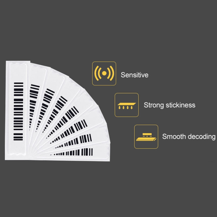 100 PCS Barcode Type 58KHz Security Soft Sticker DR Label for EAS Anti theft System