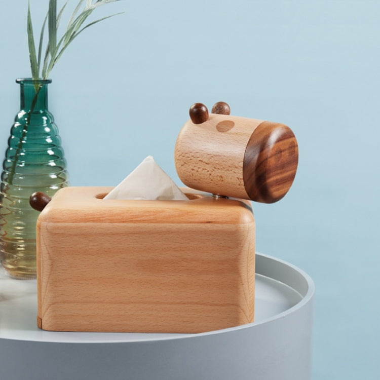 Musor Creative Home Multi Specification Desktop Storage Suction Box, Calf Tissue Box Maple