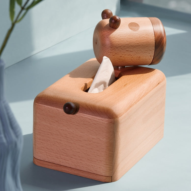 Musor Creative Home Multi Specification Desktop Storage Suction Box, Calf Tissue Box Maple