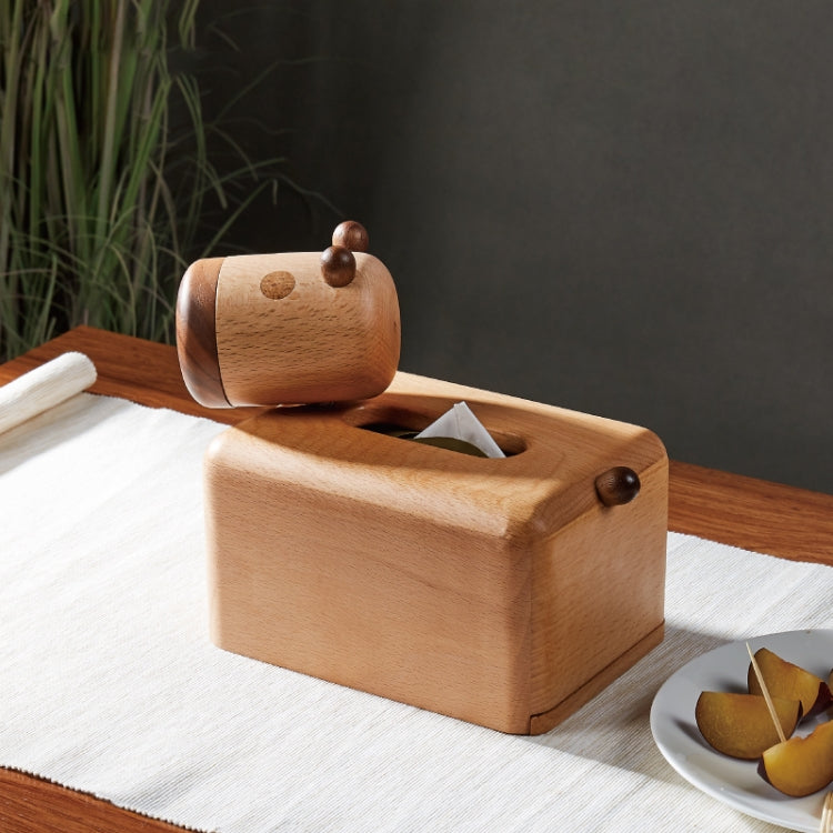 Musor Creative Home Multi Specification Desktop Storage Suction Box, Calf Tissue Box Maple