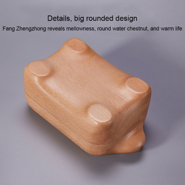 Musor Creative Home Multi Specification Desktop Storage Suction Box, Polar Bear Tissue Box, Beech Wood