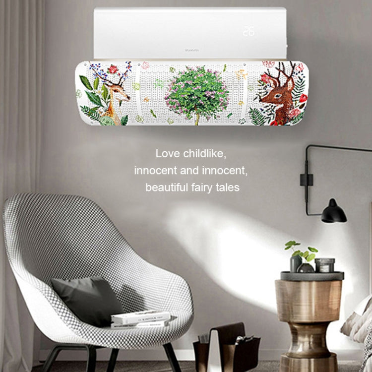 Anti Direct Blow Wall Mounted Air Conditioner Guide Plate Cold Air Baffle (White)