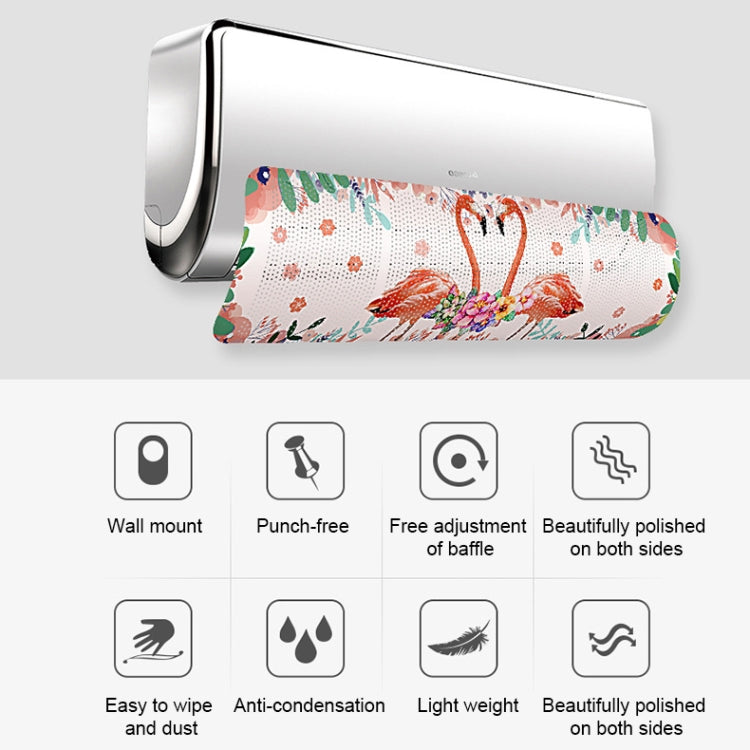 Anti Direct Blow Wall Mounted Air Conditioner Guide Plate Cold Air Baffle (White)
