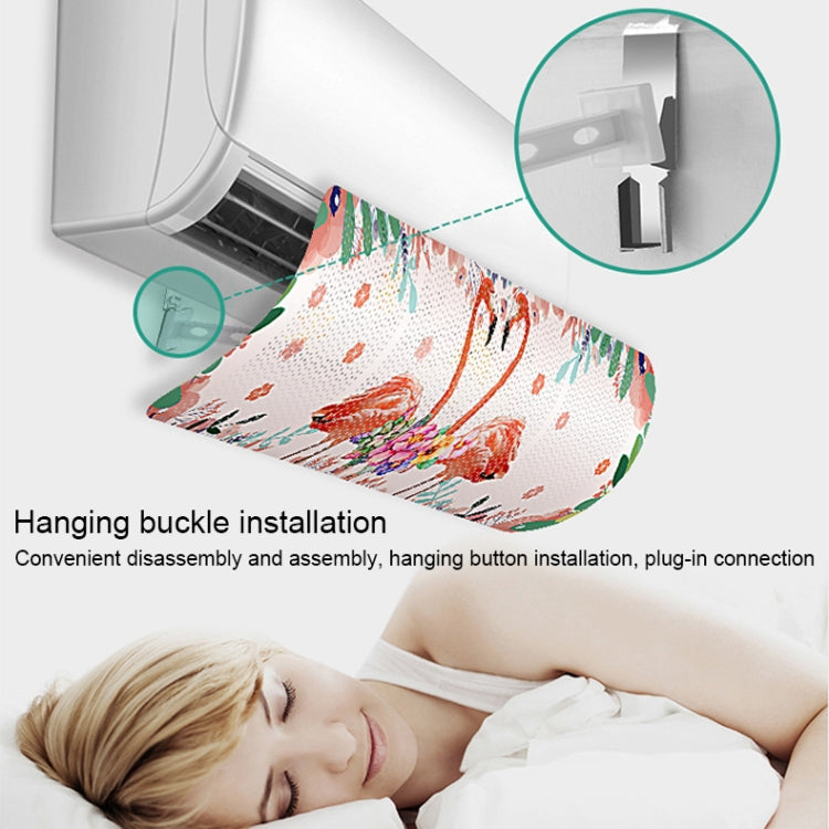 Anti Direct Blow Wall Mounted Air Conditioner Guide Plate Cold Air Baffle (White)