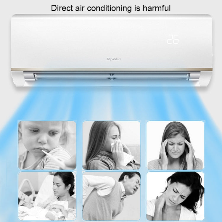Anti Direct Blow Wall Mounted Air Conditioner Guide Plate Cold Air Baffle (White)