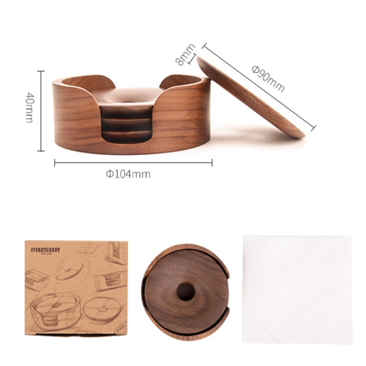 Creative Household Tableware Heat Insulation Wooden Oval Coaster