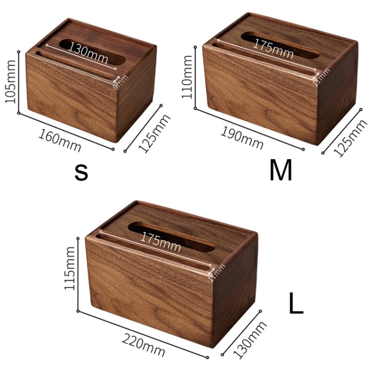 Walnut Living Room Simple Paper Box ,Medium Mobile Phone Holder Tissue Box