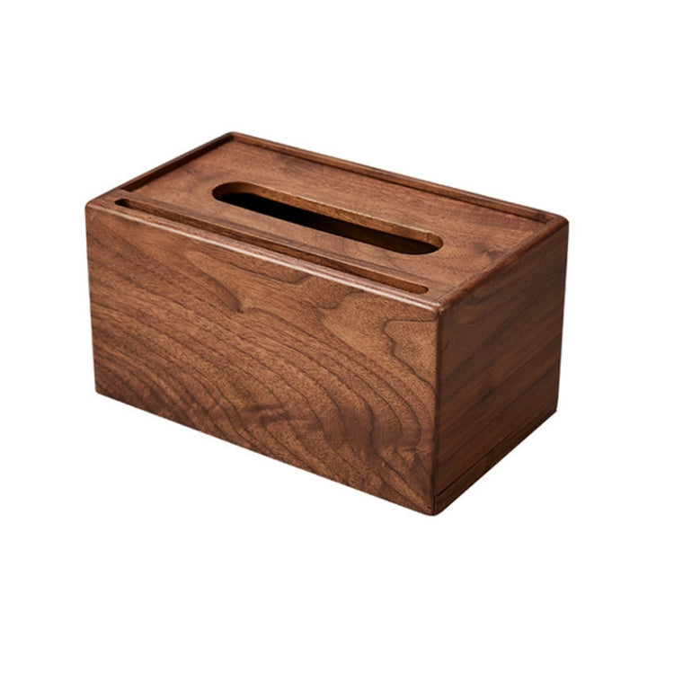 Walnut Living Room Simple Paper Box ,Small Mobile Phone Holder Tissue Box