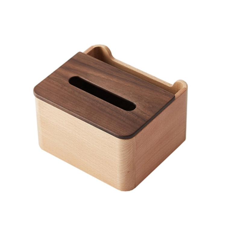 Walnut Lving Room Simple Multifunctional Tissue Storage Box