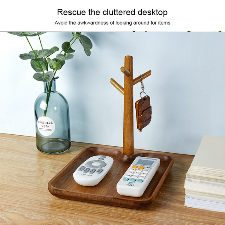 3PCS Solid Wood Key Rack, Porch Storage Rack, Rubber Boat Type