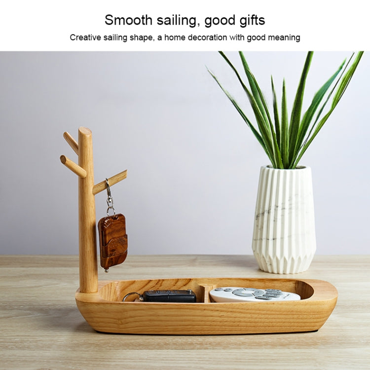 3PCS Solid Wood Key Rack, Porch Storage Rack,Acacia Wood Square