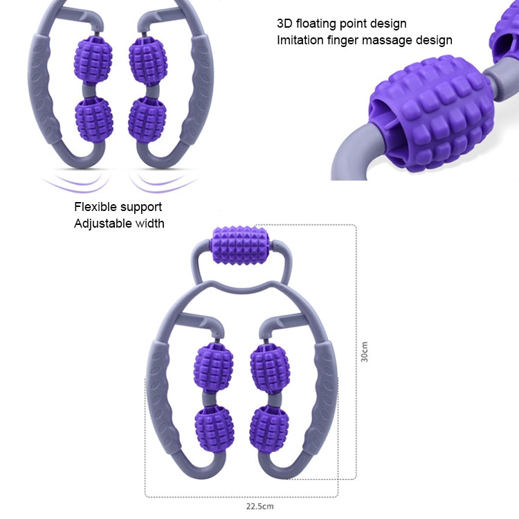 5-wheel Ring Roller Leg Massager, Specifications: Bagged